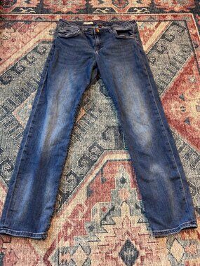 KUT From The Kloth Boyfriend Jeans Womens 10 Blue Denim Mid Rise Stretch